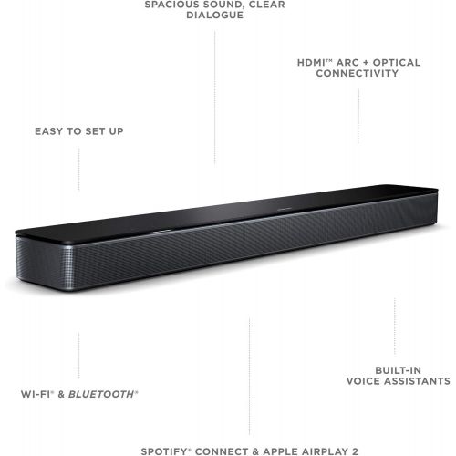 보스 [아마존베스트]Bose Smart Soundbar 300 Bluetooth Connectivity with Alexa Voice Control Built-In, Black