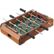 PURATEN 14 Foosball Table, Wooden Soccer Game Tabletop for Kids Educational Toy, Mini Indoor Table Soccer Set for Game Rooms, Parties, Family Night