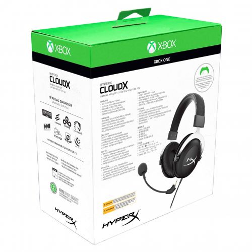  HyperX CloudX ? Official Xbox Licensed Gaming Headset, Compatible with Xbox One and Xbox Series XS, Memory Foam Ear Cushions, Detachable Noise-Cancellation Microphone - Black