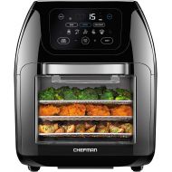 Chefman Multifunctional Digital Air Fryer+ Rotisserie, Dehydrator, Convection Oven, 17 Touch Screen Presets Fry, Roast, Dehydrate & Bake, Auto Shutoff, Accessories Included, XL 10L