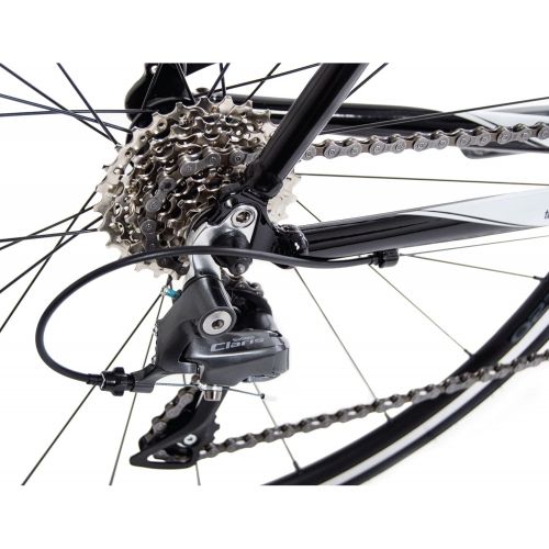  Tommaso Imola Endurance Aluminum Road Bike, Shimano Claris R2000, 24 Speeds, Black, White, Burnt Orange