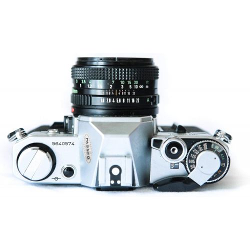 캐논 Canon AE-1 35mm Film Camera w/ 50mm 1:1.8 Lens