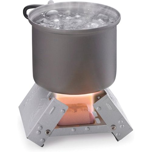  Esbit Ultralight Folding Pocket Stove Bundle with Extra Fuel Includes Thirty 14g Solid Fuel Tablets
