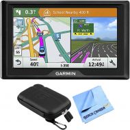 Garmin Drive 51 LM GPS Navigator with Driver Alerts USA (010-01678-0B) with 5 inch Universal GPS Navigation Protect and Stow Case & 1 Piece Micro Fiber Cloth
