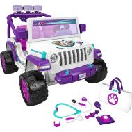 Power Wheels Preschool Ride-On Toy, Vet Rescue Jeep Wrangler with Pretend Medical Kit for Preschool Kids Ages 3+ Years, Seats 2