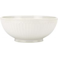 Lenox White French Perle Groove Medium Serve Bowl, 3.20 LB