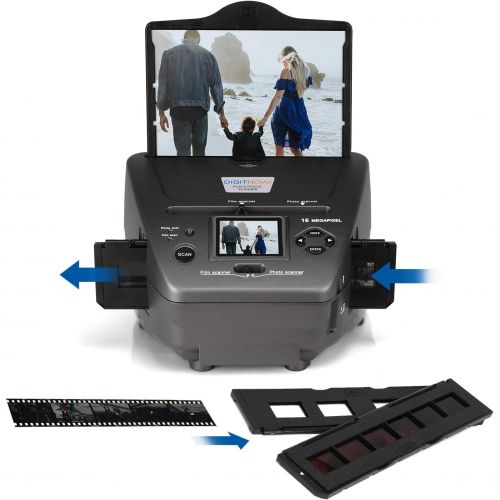  [아마존베스트]DIGITNOW All-in-One High Resolution 16MP Film Scanner, with 2.4 LCD Screen Converts 35mm/135slides&Negatives Film Scanner Photo, Name Card, Slides and Negatives for Saving Films to Digital