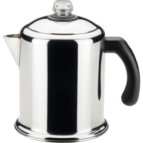  [아마존베스트]Farberware 50124 Classic Yosemite Stainless Steel Coffee Percolator - 8 Cup, Silver