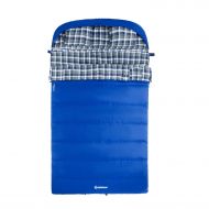 TETON KingCamp Cotton Flannel All Season 5F/-15C Sleeping Bag with Pillow (Double, Adult, Youth Size)