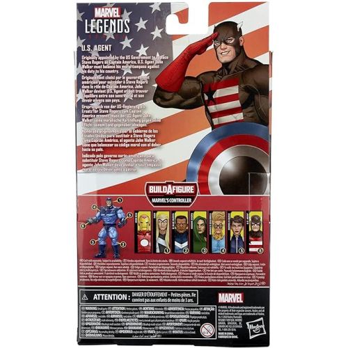 마블시리즈 Marvel Legends Series U.S. Agent Classic Comics Action Figure 6-inch Collectible Toy, 1 Accessory, 2 Build-A-Figure Parts