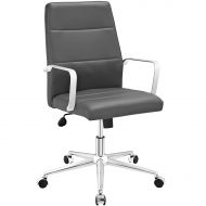 Modway Stride Mid Back Office Chair, Gray