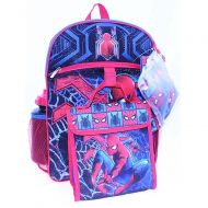 Marvel Spiderman Kids 5pc Backpack School Set