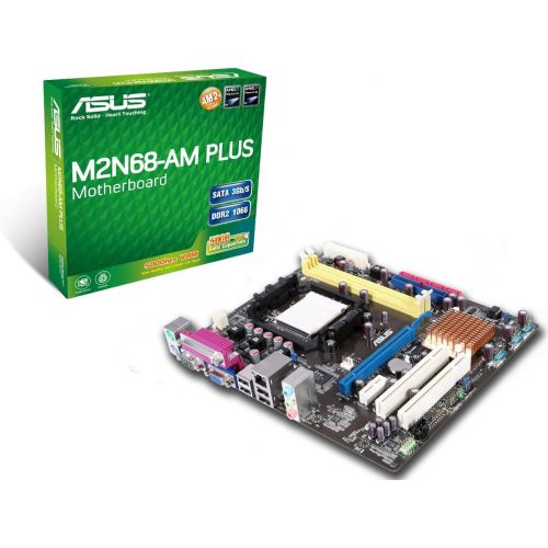 아수스 ASUS M2N68 AM PLUS AM3/AM2+/AM2 NVIDIA GeForce 7025 Micro ATX AMD Motherboard