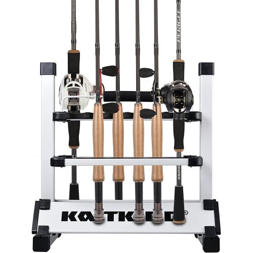  KastKing Fishing Rod Rack ? Perfect Fishing Rod Holder - Holds Up to 24 Rods - 24 Rod Rack for All Types of Fishing Rods and Combos/ 12 Rod Rack for Freshwater Rods - ICAST Award W