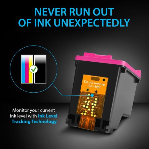  Smart Ink Re-manufactured Ink Cartridge Replacement for HP 63XL 63 XL (Black & Color 2 Combo Pack) use with Deskjet 1110 1112 2130 3630 3632 Envy 4510 4516 4520 4522 4525 Officejet
