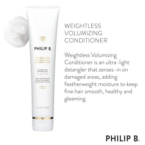  PHILIP B Weightless Volumizing Conditioner, Magnolia Flowers, 6 Fl Oz