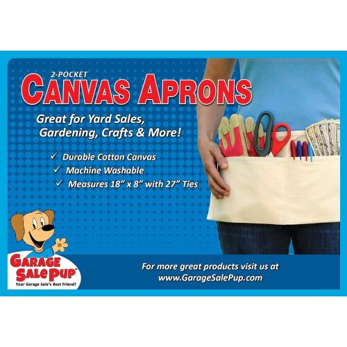  [아마존베스트]Garage Sale Pup 2 Pocket Canvas Waist Apron (3-Pack)