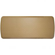 GelPro Elite Premier Anti-Fatigue Kitchen Comfort Floor Mat, 20x48”, Linen Khaki Stain Resistant Surface with Therapeutic Gel and Energy-return Foam for Health and Wellness