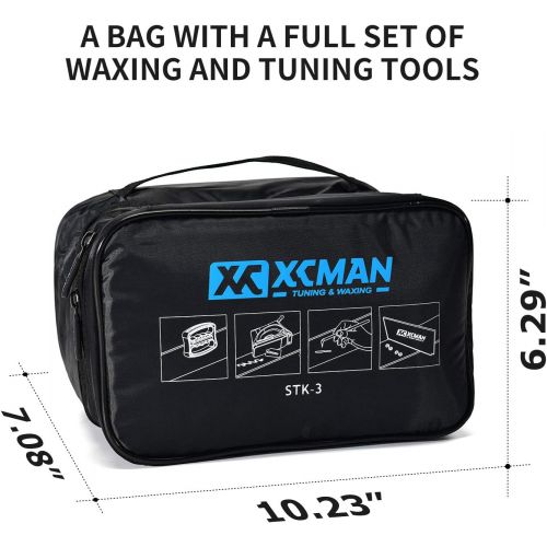  [아마존베스트]XCMAN Complete Ski Snowboard Tuning and Waxing Kit with Waxing Iron,Universal Wax,Edge Tuner,Brush,Wax Scraper,Ptex