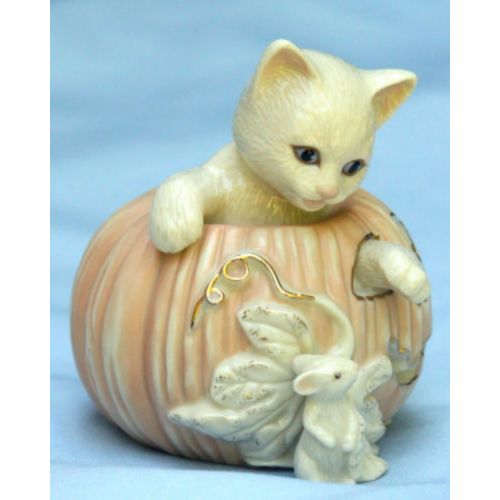 레녹스 Lenox Halloween Cat Figurine