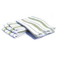 Classic Striped Dishcloths, Dishrags (Sage Green)