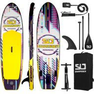 Swonder 10/116 Inflatable Stand Up Paddle Board, Premium Paddleboard w/ Stable Non-Slip Deck, Fully SUP Accessories - Backpack, Paddle, Air Pump, Leash for Kids and Adults