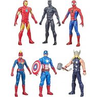 Marvel Titan Hero Series Action Figure Multipack, 6 Action Figures, 12-Inch Toys, Inspired By Marvel Comics, For Kids Ages 4 And Up (Amazon Exclusive)