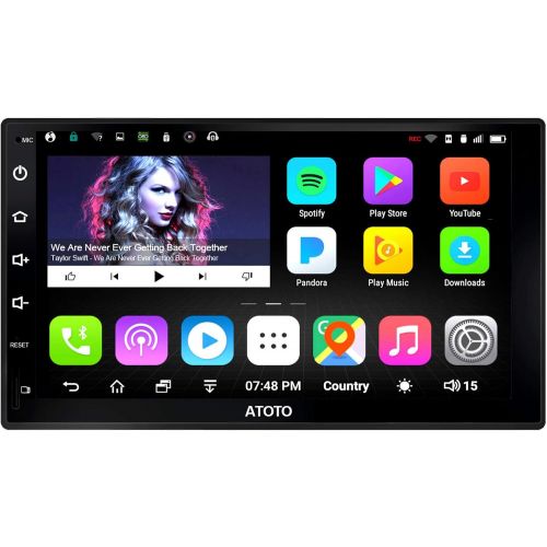  [New] ATOTO A6 2DIN Android Car Navigation Stereo - 2X Bluetooth & Phone Fast Charge - PRO A6Y2721PR-G Gesture Operation - Car Entertainment Multimedia Radio,WiFi,Support 256G SD &