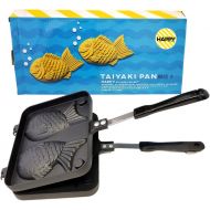[아마존베스트]Happy Sales , Taiyaki Pan Fish shape, 8W x 2H x 12L, Black