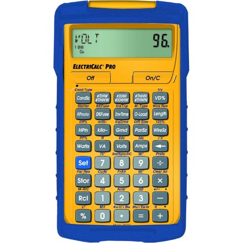  Calculated Industries 5070 ElectriCalc Pro Electrical Code Calculator Updateable and Compliant with NEC 1996 to 2020 Electrical Contractors, Estimators, Engineers, Electricians, Li