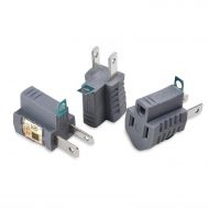 [아마존베스트]Cable Matters 3-Pack Polarized Grounding Adapter (3 Prong to 2 Prong Adapter) - Allows a 2 Prong Outlet to Accept 3 Prong Plugs