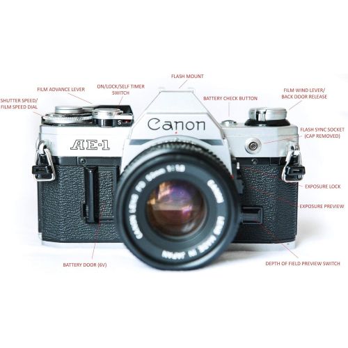 캐논 [아마존베스트]Canon AE-1 35mm Film Camera w/ 50mm 1:1.8 Lens