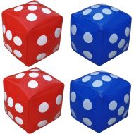 Jumbo Dice Inflatable Pack of 4, 12inch- Great for Education, Game, Party Supplies by Jet Creations FUN-DICE2(4)