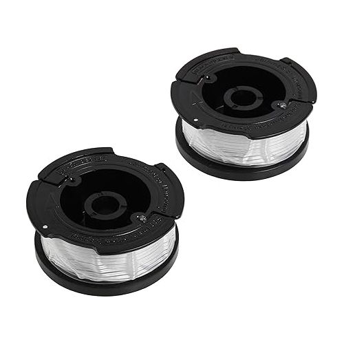  BLACK+DECKER Trimmer Line Replacement Spool, Autofeed 30 ft, 0.065-Inch, 2-Pack (AF-100-2)