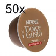 50 X Nescafe Dolce Gusto Espresso Cortado Decafeinato, Decaffeinated, Coffee Capsule, 50 Capsules