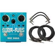 Way Huge WHE707 Supa Puss Analog Delay Pedal w/4 Free Cables