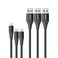 Anker Powerline+ II Lightning Cable 3-Pack (3 ft, 3 ft, 6 ft), MFi Certified for Flawless Compatibility with iPhone 11/11 Pro / 11 Pro Max/Xs/XS Max/XR/X / 8/8 Plus / 7 and More (B
