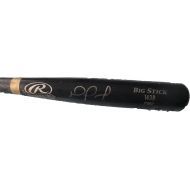 Authentic_Memorabilia Nomar Mazara Autographed Game Used Rawlings Big Stick Bat W/PROOF, Picture of Nomar Signing For Us, Texas Rangers, Top Prospect