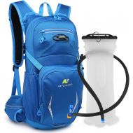 N NEVO RHINO Hydration Backpack, Hiking Backpack with 2/3 Liter Water Bladder, 10L/15L/20L Hydration Pack for hiking, Hiking Backpack
