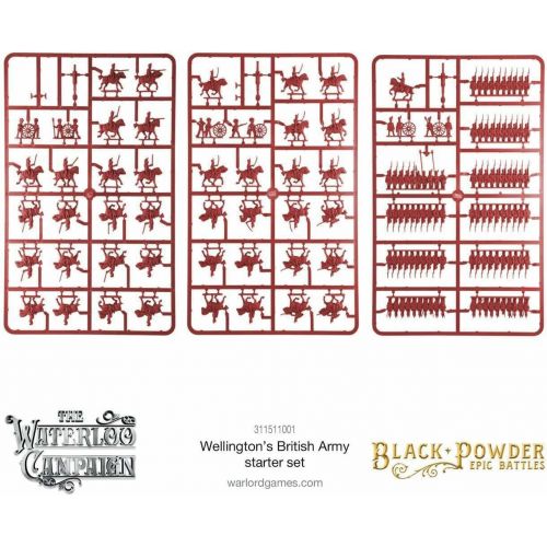  WarLord Black Powder Epic Battles Waterloo: Wellingtons British Army Starter Set Military Table Top Wargaming Plastic Model Kit 311511001