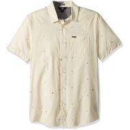 Volcom Mens Quency Dot Button Up Short Sleeve Shirt