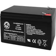 AJC Battery Compatible with Duracell DURA12-12F 12V 12Ah Sealed Lead Acid Battery