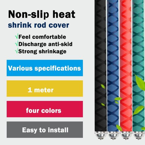  Aventik Heat Shrink Sleeve X-Tube Wrap Fishing Rod Building DIY Fishing Rod Handle Cork Grip with Non Slip Waterproof and Insulation Repair Length:40inch Diameter:1.0inch 1.2inch 1