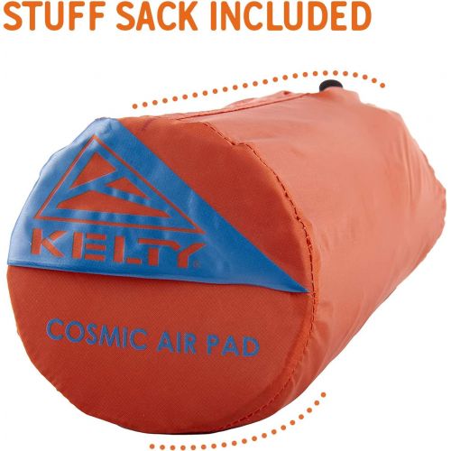  Kelty Cosmic Mummy Air Sleeping Pad, Backpacking Ultralight Inflatable Sleeping Pad, Orange
