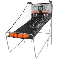 [아마존베스트]PEXMOR Foldable Basketball Arcade Game w/ 4 Balls, Dual Shot, 8 Game Options, Indoor Electronic Basketball Game for Kids, Adults