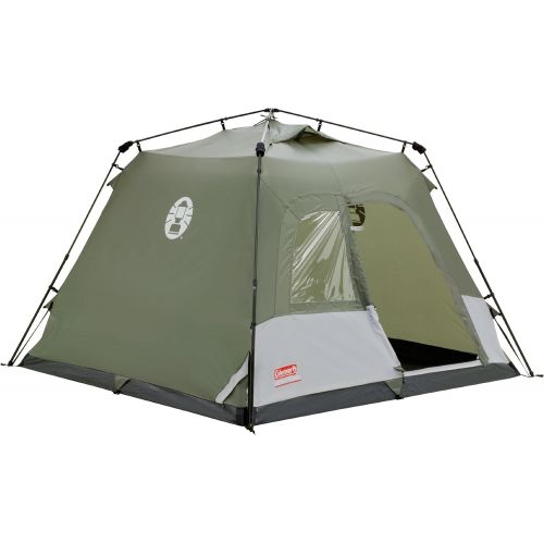 콜맨 Coleman Water Repellent Instant Tourer Unisex Outdoor Pop-up Tent Available in Green - 4 Persons