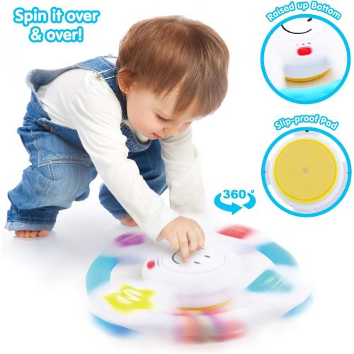  BEST LEARNING My Spin & Learn Steering Wheel - Interactive Educational Toys for 6 to 36 Months Old Infants, Babies, Toddlers - Learn Colors, Shapes, Feelings & Music Game - Ideal B