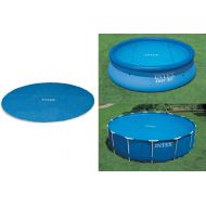 Intex 12-Foot Easy Set and Metal Frame Swimming Pool Solar Cover Tarp (2 Pack)