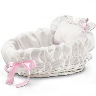 The Ashton-Drake Galleries So Truly Real Baby Doll Accessories: Wicker Bassinet With White Liner/Pillow