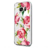 Saperi Case for Samsung Galaxy S6 Edge Case,Floral Pattern Clear TPU Phone case for Samsung Galaxy S6 Edge